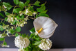 White Bouquet in Vintage Vase.