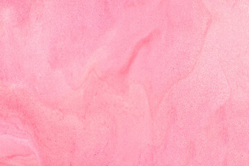 Wall Mural - Abstract pink watercolor splash and golden glitter in vintage nostalgic colors.