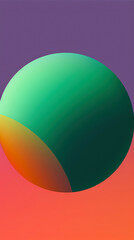 Poster - abstract background with circle and gradients in red, green and blue