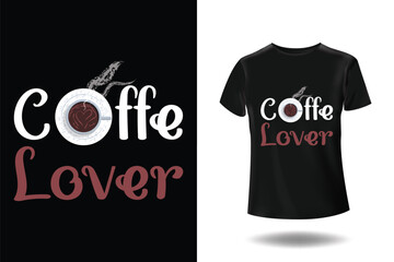 Free vector trendy coffee t-shirt design, vintage typography and lettering art, retro slogan