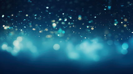 Poster - Abstract bokeh background. Festive Christmas and New Year background.