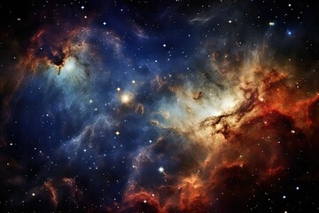 Planets, stars and galaxies in outer space showing the beauty of space exploration. A breathtaking image of a bustling colorful galaxy, AI Generated