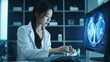© Papisut - Asian women Doctor using technology document management on computer system management for cardiologist Specialist in treating heart disease for treatment in hospital , DMS document management concept