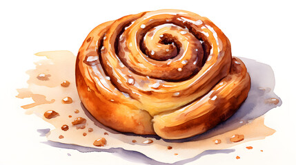 Heavenly Delight: Freshly Baked, Perfectly Spiraled Cinnamon Roll!