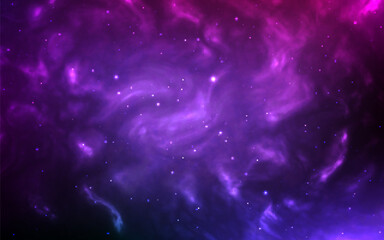 Wall Mural - nebula background. color outer space with spirals. starry cosmic wallpaper. magic cosmos with bright