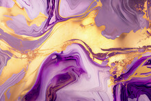 Liquid Texture Natural Luxury. Style Incorporates The Swirls Of Marble Or The Ripples Of Agate. Acrylic Background Very Beautiful Paint With The Addition Of Gold Powder