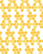 Honeycomb and Honeybee vector illustration