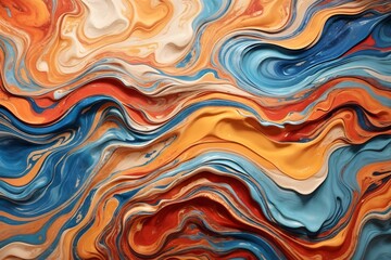  Abstract Acrylic Paint Waves Background, Colorful Liquid Paint Background, Liquid Paint Acrylic Wallpaper, Acrylic Marble Background, Ai Generative