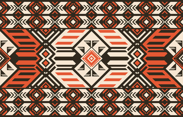 Aztec, Navajo geometric seamless pattern. Native American Southwest print. Ethnic design wallpaper, fabric, cover, textile, rug, blanket.