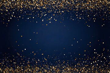 Wall Mural - Elegant blue and gold background, generative ai