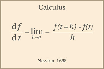 Calculus. Education. Science. Formula. Vector illustration. 