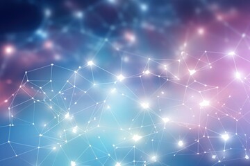 Abstract network background. AI generated
