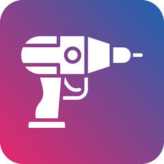 Sticker - Vector Design Hand Drill Icon Style