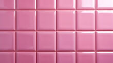 Glossy pink ceramic wall tiles