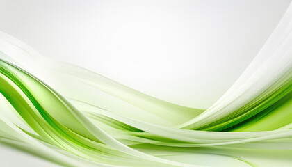 Wall Mural - Green Waves Background