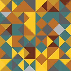 Wall Mural - Vector abstract geometric cube and triangle angular colorful pattern. Background for layout design and poster