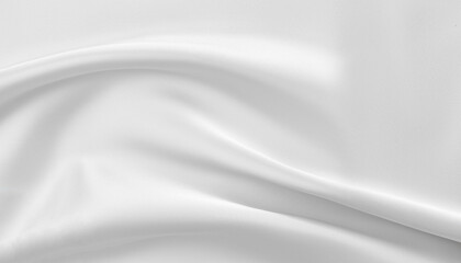 White gray satin texture that is white silver fabric silk panorama background with beautiful soft blur pattern natural.