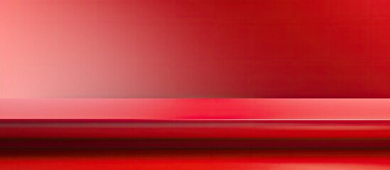 Poster - A horizontal composition with a red gradient background in a studio, suitable for product placement or website design. It has copy space available.