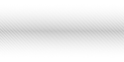 Wall Mural - Abstract black and white background with curve lines and waves. Diagonal lines halftone effect.