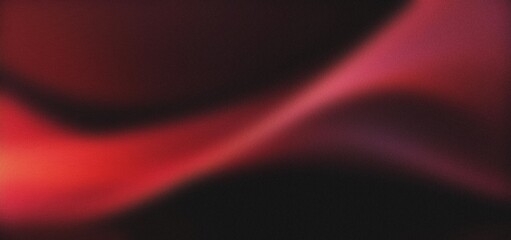 Wall Mural - red abstract gradient on black background, grainy texture website header design, blurred vivid color