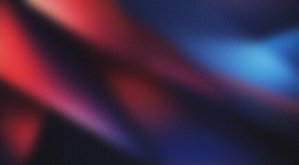Wall Mural - red blue abstract gradient on black background, grainy texture website header design, blurred vivid 