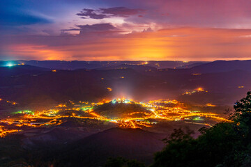 Sticker - Buzet town night view