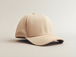 Cream snapback cap (baseball cap) mockup