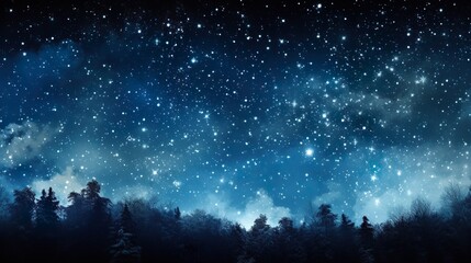 Wall Mural - Milky Way Galaxy with stars and space dusts during starry night. soft focus and noise due to long expose.