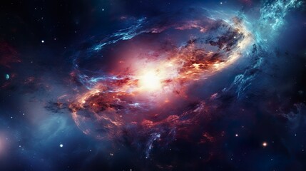 Wall Mural - Milky way galaxy with star and space dust in the universe and deep planet night sky background