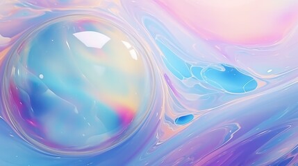 Wall Mural - liquid blue and purple abstract background. Smooth transitions of iridescent colors.