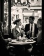 © Chetiwat - Bustling European café street scene, Generated AI