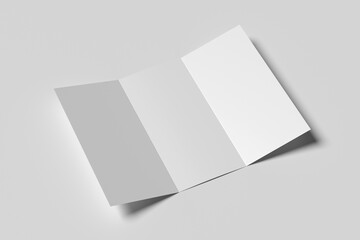 Wall Mural - Trifold Brochure Blank Mockup