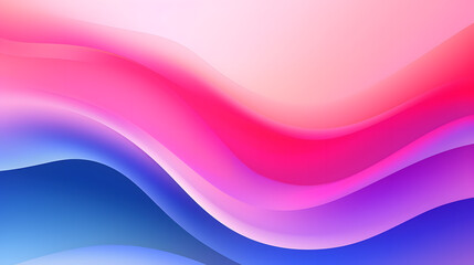 Fototapete - Generative AI : Colorful template banner with gradient color. Design with liquid shape.