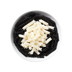 Poster - black and white fusilli