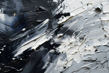 Black And White Oil Painting Texture Background