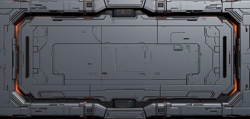Scifi wall texture panel. Generative AI