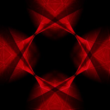 Glowing Red Square Format Glowing Geometric Pattern And Repeating Design