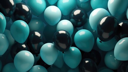 Poster - Balloons decoration, Modern Festival Wallpaper.