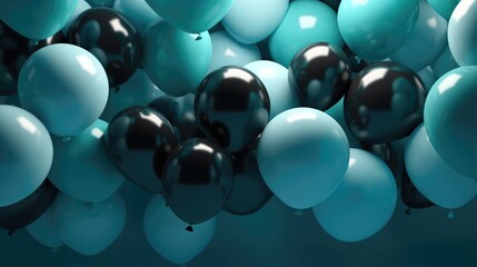 Poster - Balloons decoration, Modern Festival Wallpaper.
