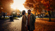 © Robert - Young african-american couple smiling during the fall