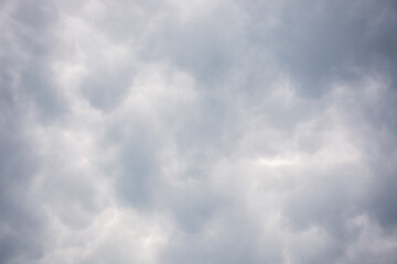 Wall Mural - gray overcast sky with clouds. rainy weather forecast