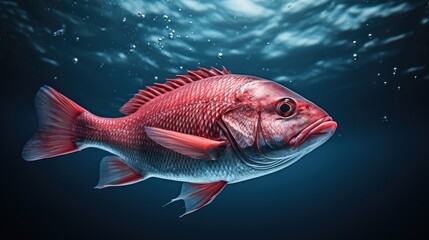 Poster - Nordic Red Snapper in the water