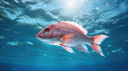 Poster - Nordic Red Snapper in the water