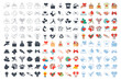 © keenan - Charity, Kindness, Donation icon mega set, Included icons as Donation Box, Handshake, Volunteer and more symbols collection, logo isolated vector illustration