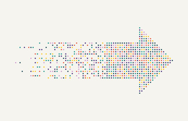 Wall Mural - abstract arrow direction. technology background