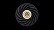 Constantly evolving logarithmic spiral, highlighting the dynamic nature of innovative products, generative AI