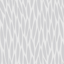 Floral Seamless Vector Pattern. Leafs Subtle Background. Abstract Grey Field Grass Ornament