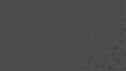 Aufkleber - Abstract geometric background. Plexus mesh backdrop. Vector
