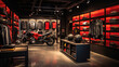 A motorcycle apparel and accessories store