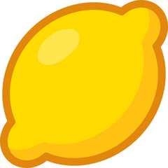 Sticker - Cartoon hand drawn lemon icon